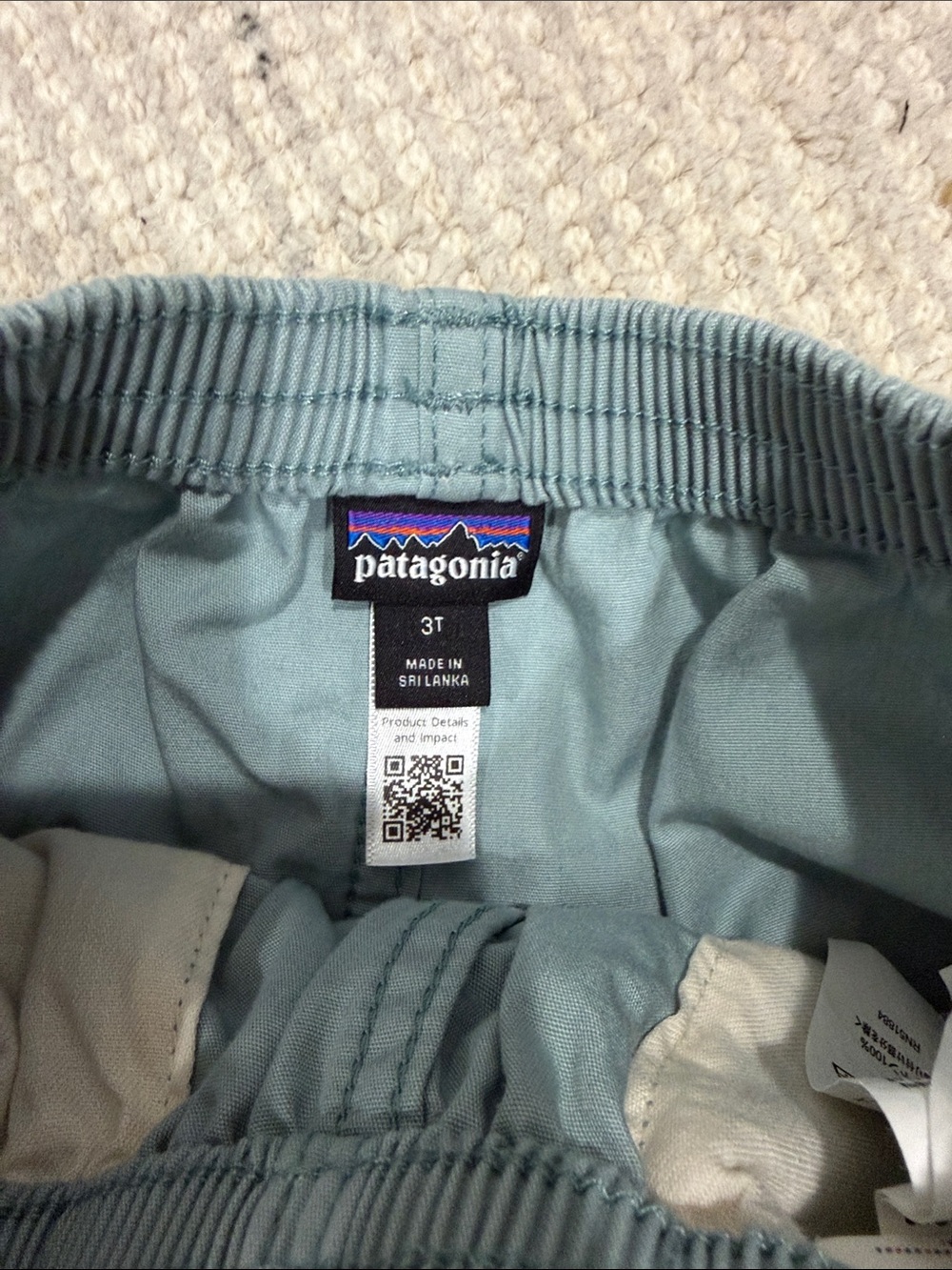 Patagonia Seafoam Elastic Waist Casual Shorts - Picture 3 of 3